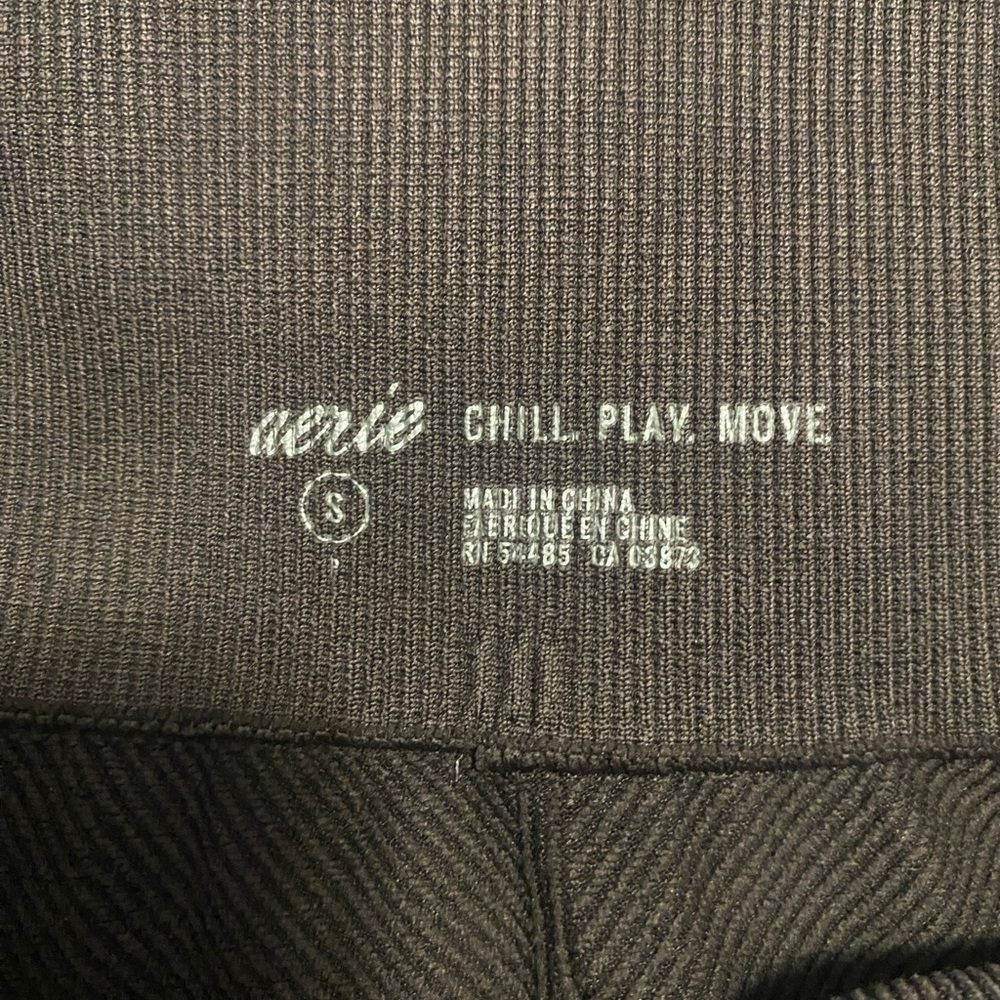 Aerie Chill Play Move Leggings Brown Small - Picture 3 of 5